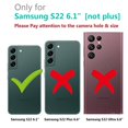 for Samsung Galaxy S22 Case Clear with Camera Lens Protector