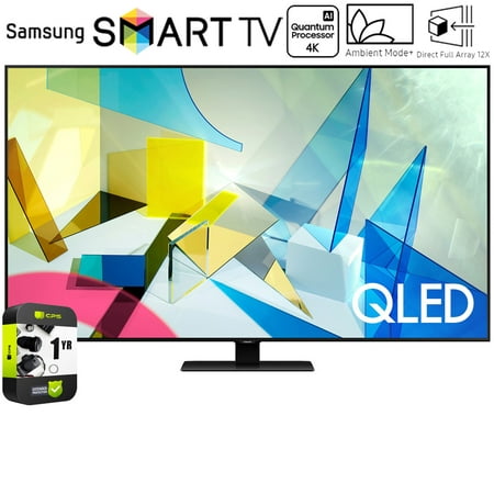 Samsung QN55Q80TA 55-inch 4K QLED Smart TV (2020 Model) Bundle with 1 Year Extended Warranty(QN55Q80TAFXZA 55Q80TA 55Q80 55 Inch TV)
