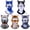 Set-b, variant on Funny 3D Printed Animal Ski Mask, Balaclava Face Cover with Ears Stretchable Hood Wraps the Head and Neck During Snow Sports, Cycling, Festivals, and Costume Events