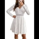 thumbnail image 2 of Vestido Mini de Larga para Mujer (2025), con Encaje, Escote en V, Corte A, Informal, para Fiesta L, 2 of 7