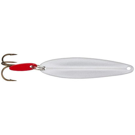Bay de Noc Swedish Pimple Jigging Spoon (White Pearl 1/2 oz - 2 1/4 inch)