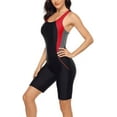 thumbnail image 4 of Charmo Women's Sporty One Piece Swimsuits Racerback Boyleg Bathing Suit, 4 of 6