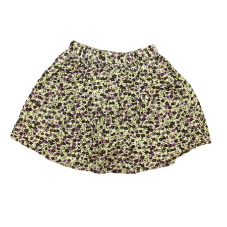 

Pre-owned Lands End Girls Purple Floral Skirt size: 4T