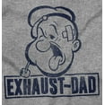 thumbnail image 2 of Funny Popeye Exhausted Dad Joke Men's Crewneck Sweatshirt Brisco Brands S, 2 of 6