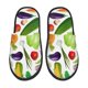 thumbnail image 1 of Fotbe Vegetables2 Pantuflas Peludas para Mujer con Estampado, Zapatillas de Peluche, Zapatos de Invierno para Casa, Uso Interior y Exterior-Large, 1 of 8