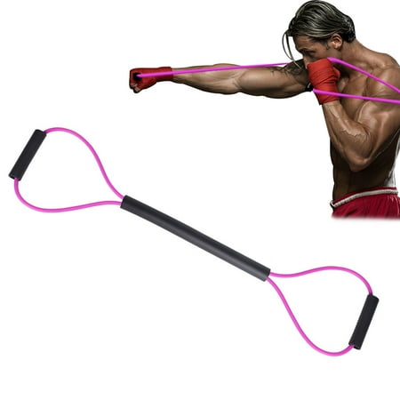 Boxing Resistance Bands Elastic Band Rope Rubber Speed Training Anti-Slip Foam Cover Arm Strength Training For Home Gym Workout，Purple (20-25LBS)