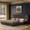 Dark Gray, variant on Harper & Bright Designs King Size Upholstered Floor Bed with Headboard and Bedside Table, Chenille Platform Bed Frame with Pleated Design for Bedroom, Gray