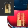 thumbnail image 2 of Retired Distressed American USA US Flag Hood Vinyl Decal Vietnam Veteran Sticker fits Most Pickup Trucks SUV Jeep Sedan – U.S. Army Sticker USAF USMC US Navy Decal (23" x 36", Gold (Metallic)), 2 of 8