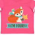 thumbnail image 4 of Inktastic 4th Birthday Fox 4 Year Old Boys or Girls Toddler T-Shirt, 4 of 5