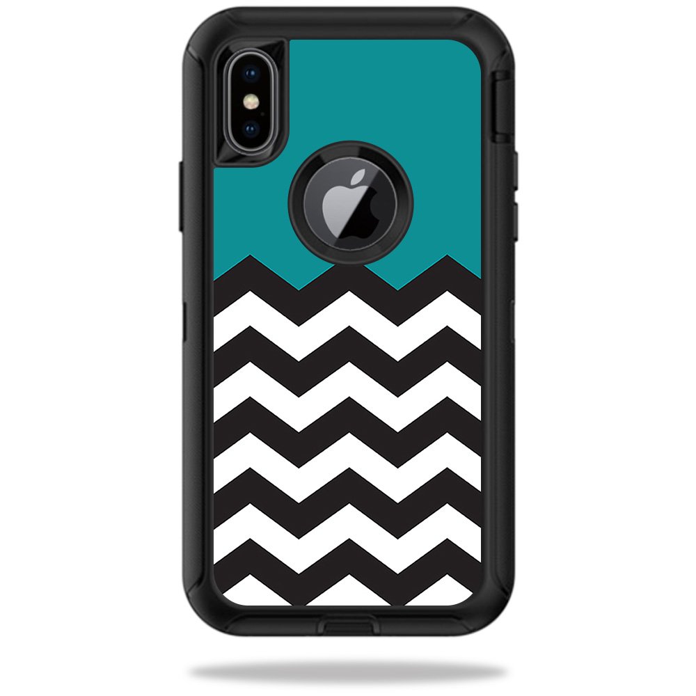 Skin Decal for OtterBox Defender iPhone X or XS Case sticker Teal