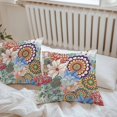 thumbnail image 6 of Boho Floral Throw Pillow Covers 24x24 Inch Set of 2, Spring Vintage Abstract Art Flowers Waterproof Outdoor Pillow Covers, Decorative Cushion Pillowcases for Couch, Sofa, Bed, Garden, Patio, 6 of 9