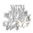 thumbnail image 1 of Stratton Home Decor S21023 With Brave Wings She Flies Metal Word Art - Silver & Gold, 1 of 1