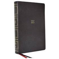 KJV Holy Bible: Paragraph-Style Large Print Thinline with 43,000 Cross References, Black Genuine Leather, Red Letter, Co, (Hardcover)