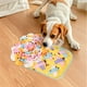 thumbnail image 1 of Dog Sniffing Mat Puzzle Toy | Interactive Large Cup-Shaped Training Mat | Olfactory Stimulation Energy Consumption | Decompression Slow Feeder | 46x52cm Polyester | Green/Yellow, 1 of 6