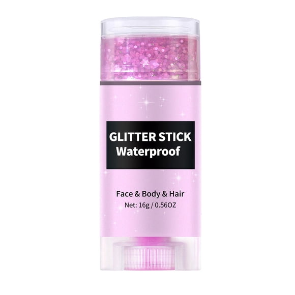 JWCJ Natural Mineral Shimmer Balm, 16g Plant-Based Face and Body Highlighter for Costume and Theatrical Art, Easy-Wash Formula, Sakura Pink