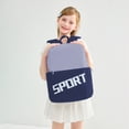 thumbnail image 6 of Color Block Sport Print Backpack Lightweight Waterproof Casual School Bookbag For Elementary Daily Travel Outdoor for Ages 5rd 5th 7th 9th, 6 of 7