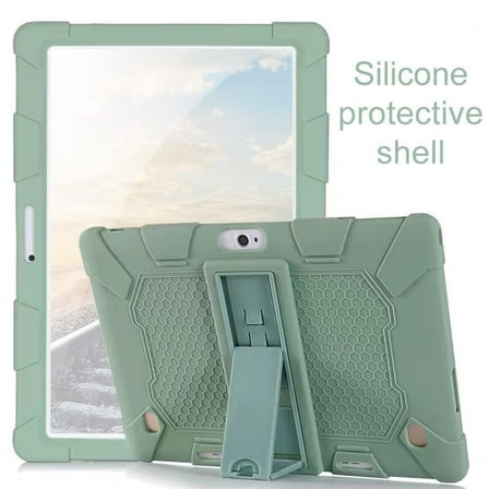 QHUDLV Shockproof Tablet Case,Silicone Stand Cover,Fits 10.1‑inch Devices