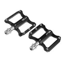 Motoforti 1 Pair Aluminum Alloy MTB Bike Rear Foot Peg Pedals Black Fit 9/16 Inch Axle