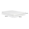 thumbnail image 3 of Bree 8 Inch Plush XL Twin Size Mattress with Gel Foam, Aloe Vera Infused- Saltoro Sherpi, 3 of 4