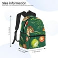 thumbnail image 3 of Goofa Vegan Print Casual Backpack for Women Men,Waterproof High School Bookbag,Lightweight Travel Daypack,Classic College Backpack,Laptob Backpack, 3 of 6