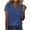 Blue, variant on Bogo Cute Vacation Tops For Women V Neck Womens Tops Short Sleeve V Neck Business Casual Blouses For Women Plus Size Black V Neck T Shirts For Women Cotton