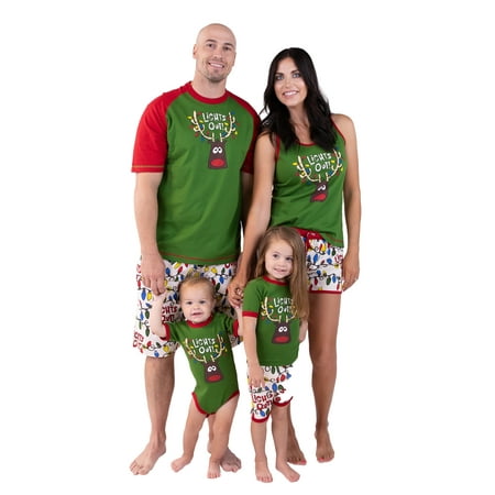 

LazyOne Lights Out Christmas Pajamas for the Whole Family Pajamas for Baby & Kids Teens Adults