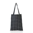 thumbnail image 2 of Guardurnaity Bolso de hombro de lona, ​​bolso de un solo hombro, bolso de mano para estudiantes, bolso de vacaciones, oficina, moda, bolsa de gran Bolsas de mensajero y de hombro Cuadros negros Guardurnaity AP011170-03, 2 of 6
