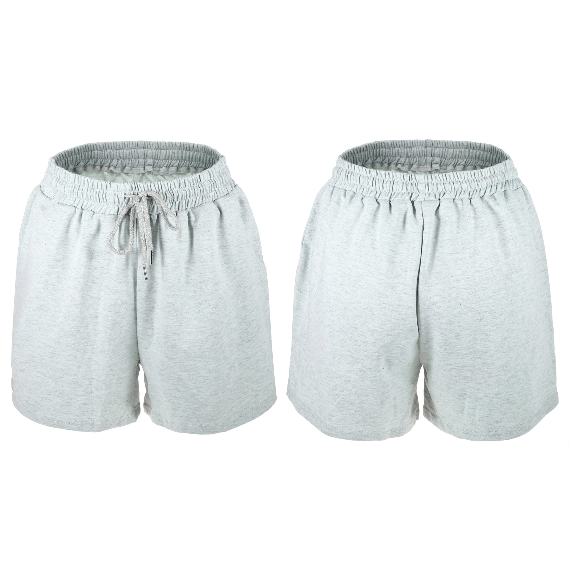 Unique Bargains Women's Flowy Running Shorts High Waisted Workout Shorts Grey Size XL