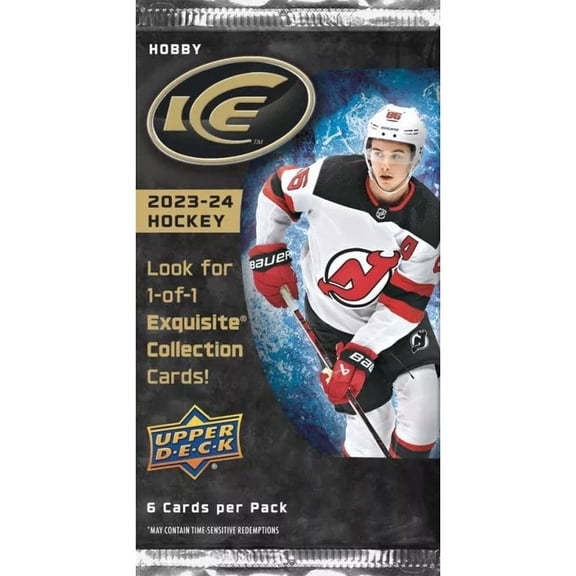 NHL Upper Deck 2023-24 ICE Hockey Trading Card HOBBY Pack (6 Cards)