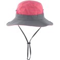 thumbnail image 2 of Chapeau d'Été en Maille à Large Bord Protection Solaire UV pour Femmes avec Trou pour Queue de Cheval, 2 of 7