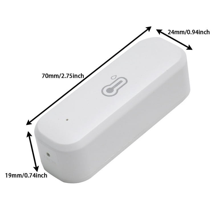 WiFi Temperature Humidity Sensor: Indoor Thermometer Hygrometer with App  Alert, Free Data Storage Export, Smart Temperature Humidity Monitor for  Home