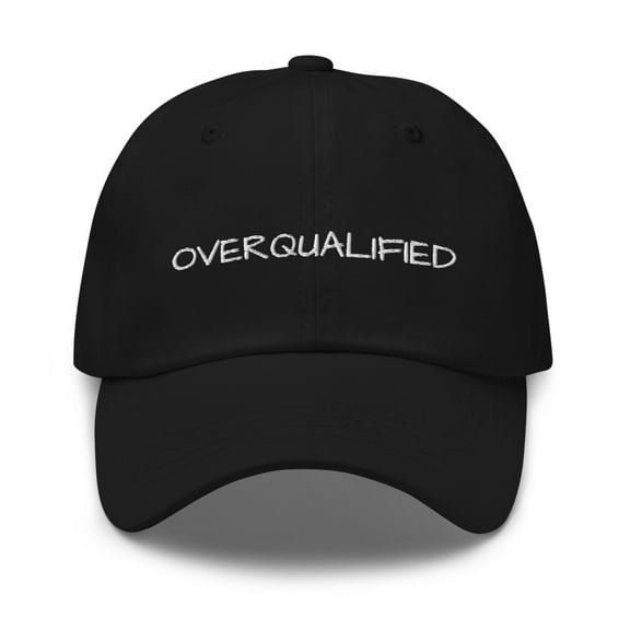 Overqualified Dad Hat (Black)