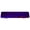 Red - Cobalt Blue, variant on Hot Knobs HK3116-PA Mardi Gras Yellow with Cobalt Blue Rectangle Glass Cabinet Pull - Aluminum Post