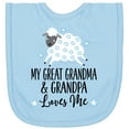 thumbnail image 2 of Inktastic My Great Grandpa and Grandma Love Me Boy Lamb Newborn Bib, 2 of 3