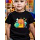 thumbnail image 1 of Boys' Back-to-School Cartoon Print T-Shirt - Short Sleeve Round Neck Casual Top with Playful Pencil & Globe Design, Machine Washable All Season Playwear for Youngsters, Backtoschool Apparel, 1 of 7
