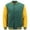Green Yellow, variant on Men's LMJ Snap Button Front Classic Varsity Jacket Navy White M