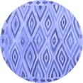 thumbnail image 1 of Ahgly Company Indoor Round Southwestern Blue Country Area Rugs, 3' Round, 1 of 4