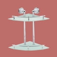 thumbnail image 2 of Corner Tempered Glass Two Tiers Shelf Wall Mount Storage | Renovator's Supply, 2 of 2