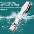 thumbnail image 6 of Anti-Splash Nail Clipper Set with Nail File, Stainless Steel Sharp Cutter for Thick Nails, Ergonomic Portable Manicure Kit with Storage Case for Men, Women & Seniors, 6 of 6