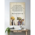 thumbnail image 2 of Matthew 5:41-42 Poster Wall Art, Modern Wall Decor For Living Room Bedroom, 8x12 UNFRAMED, 2 of 3