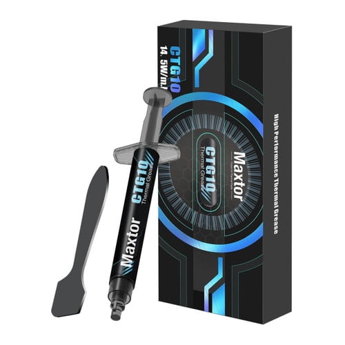 Maxtor CTG10E-4g Thermal Compound Paste for IC/Processor/CPU/GPU/All Coolers, 14.5W/m.k Carbon Based High Performance