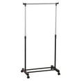 thumbnail image 2 of HLONK Clothes Rack with Wheels - Adjustable Height Rolling Garment Trolley and Single Coat Rack, 2 of 7