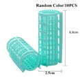 thumbnail image 6 of 10 Pieces Hair Roller, 0.98" Plastic Hair Rollers Curlers Self Grip Rollers with 1 Pieces Steel Pintail Combs for Short Hair Long No Heat Hair Curlers Hair Hairdressing Styling Tools (Random Colors), 6 of 7