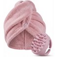 thumbnail image 2 of YILOSF-Microfiber Hair Towel Wrap & Silicone Scalp Massager Brush Set – Fast Dry Hair Towel for Wet Hair, Anti-Frizz Hair Drying Wrap & Soft Silicone Scalp Scrubber, 2 of 4