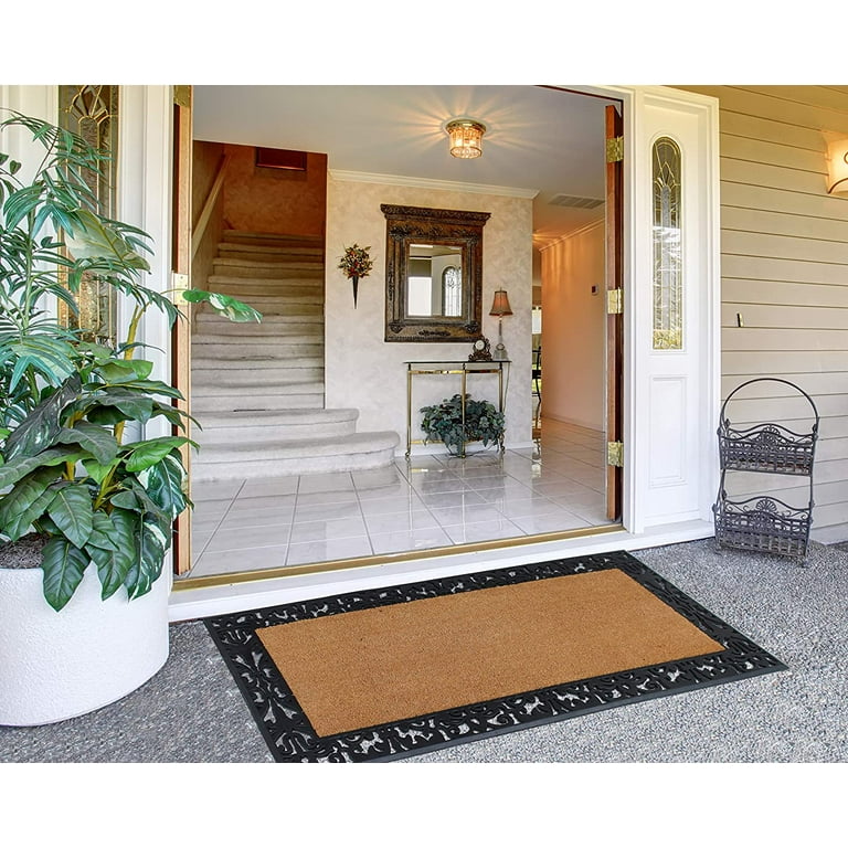 Front Door Mat, Heavy Duty Durable Welcome Mat for Outdoor Indoor