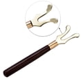 thumbnail image 4 of TEA POT CLIP WOODEN HANDLE CAST IRON HEAD HEAT INSULATION TOOL KITCHEN HOME, 4 of 7