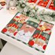 thumbnail image 3 of 4 piezas de artículos para la mesa familiar, decoraciones para fiestas navideñas, adornos de mesa de invierno, suministros para cenas, 3 of 5
