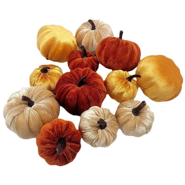 TIELUTT 12Pcs Mixed Pumpkins Pumpkins for Decorations Vegetables Choir Ornament Snowflake Ornament Sparkly Christmas Ornament Fancy Ornament Transformer Ornament