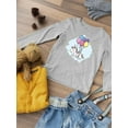 thumbnail image 3 of Unicorn With Balloons Long Sleeve Toddler -Image by Shutterstock,  4 Toddler, 3 of 4
