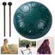 thumbnail image 4 of Instrumento Tambor Lluvia Instrumentos Percusión 6 Pulgadas 8 Notas para Meditación Yoga, 4 of 9